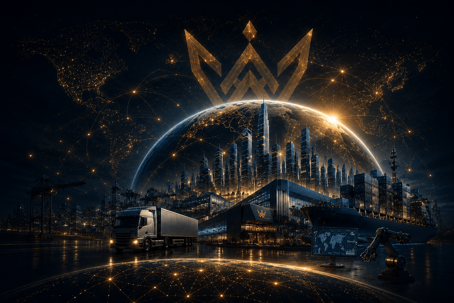 AMWON Group global commerce innovation and infrastructure ecosystem visualization