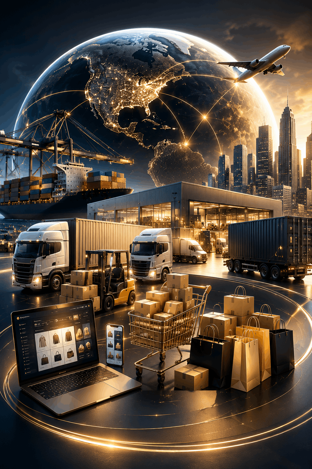Global commerce, wholesale distribution, supply chain systems, logistics infrastructure, international trade networks, ecommerce ecosystems and market expansion within the AMWON ecosystem.